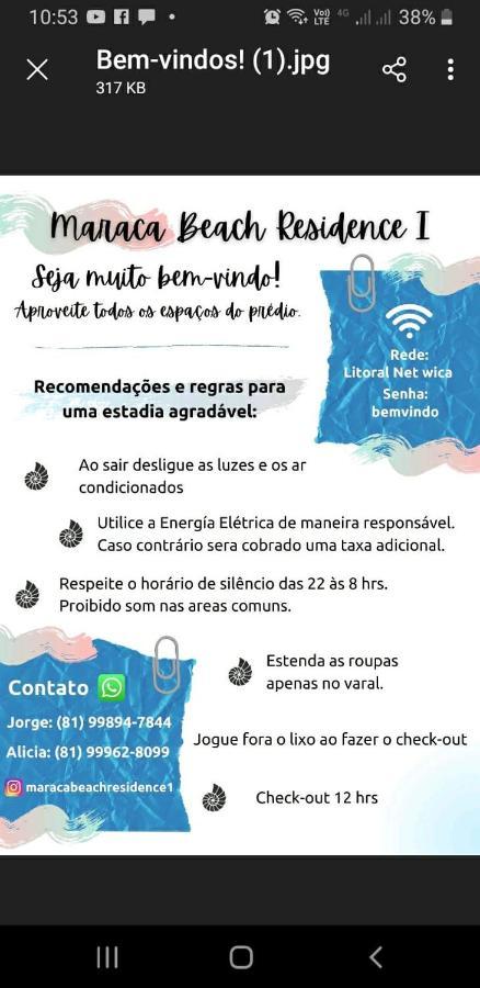 Maraca Beach Residence 1 Apt 405 Pôrto das Galinhas Eksteriør bilde